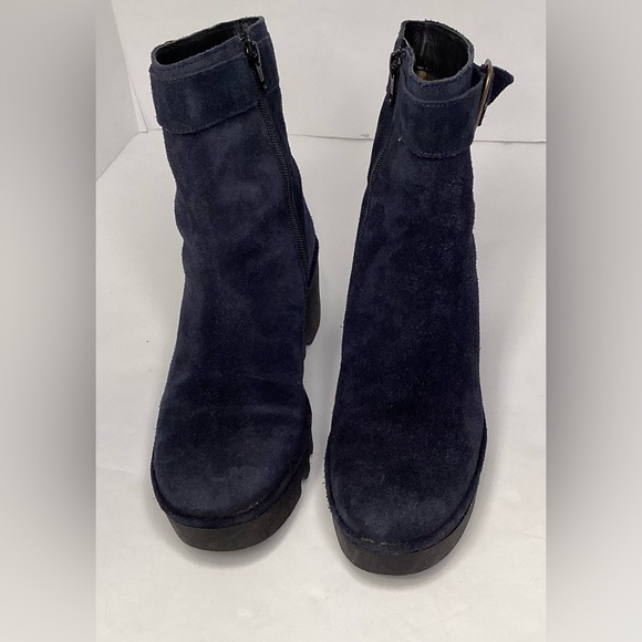 Fly London blue suede boots - Picture 3 of 8